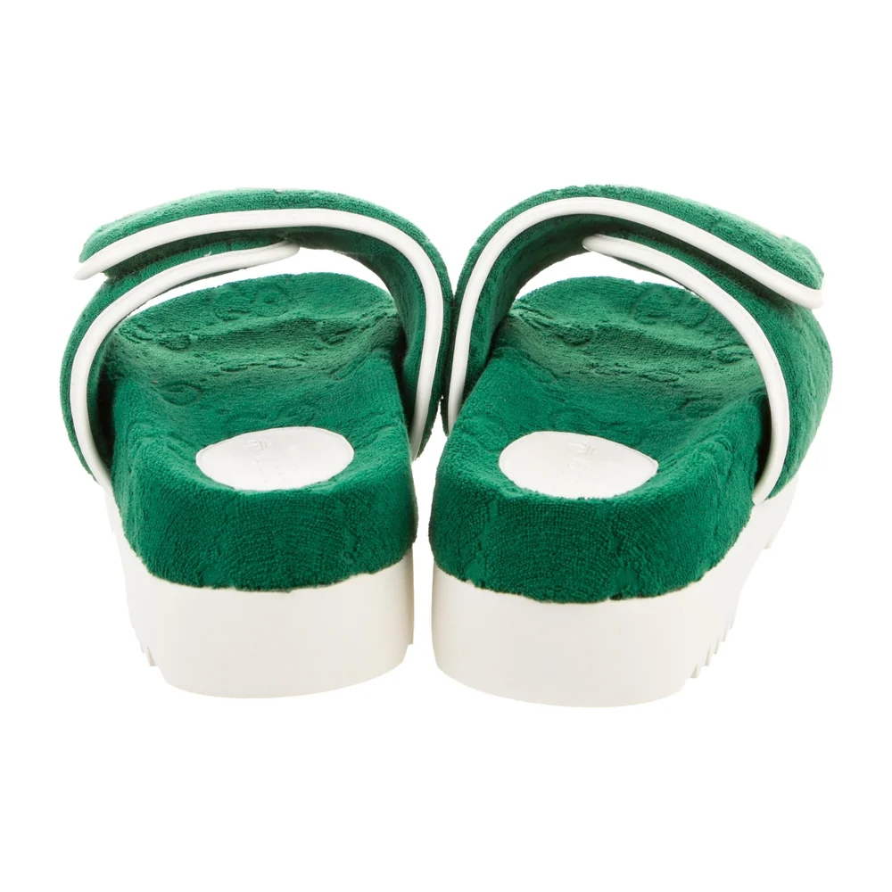 GUCCI ADIDAS COLAB PLATFROM SLIDES SHOES